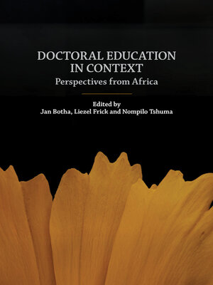cover image of Doctoral education in context